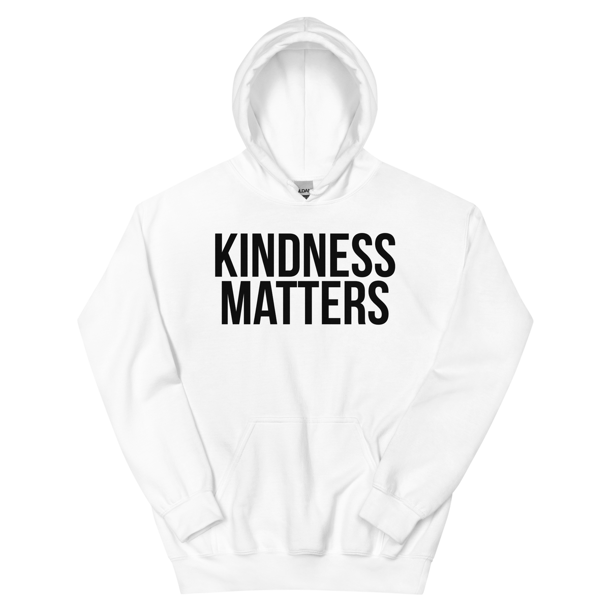 KINDNESS MATTERS Hoodie - White/Black Letters (S-5XL)