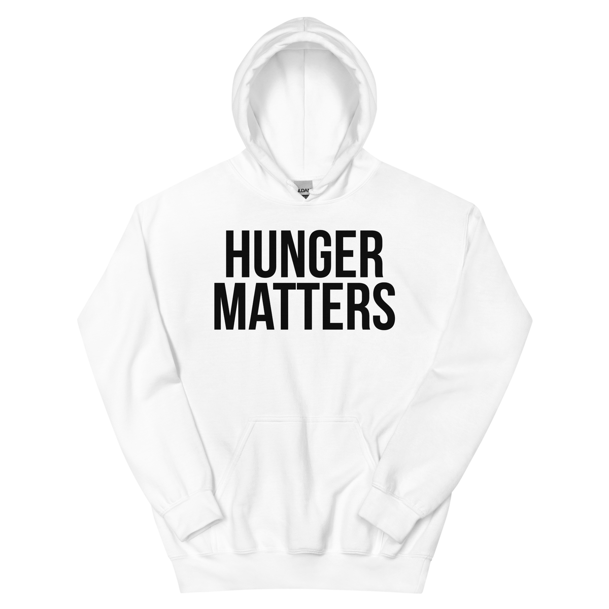 HUNGER MATTRS Hoodie - White/Black Letters (S-5XL)